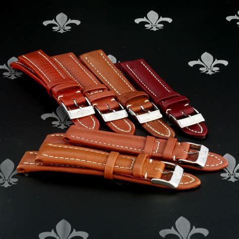 breitling bands leather for sale|genuine breitling leather watch strap.